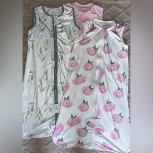 Baby Girl 3 Pack Sleep Sack - Sleeveless TotAha Wearable Blanket, Size M (6-15M)